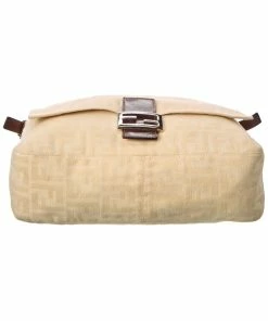FENDI Brown Monogram Canvas Mamma Zucca Bag (Authentic Pre-Owned) Women Shoulder Bags -Fendi Sales Store 1111018677 RLLZ 3