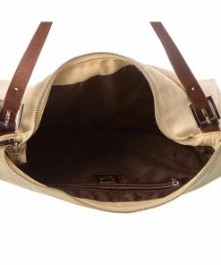 FENDI Brown Monogram Canvas Mamma Zucca Bag (Authentic Pre-Owned) Women Shoulder Bags -Fendi Sales Store 1111018677 RLLZ 4
