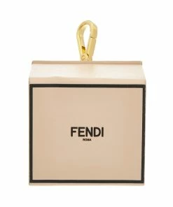 FENDI Box Leather Key Ring Women Bag Accessories