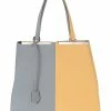 FENDI Two-Tone Leather 3 Jours Handbag (Authentic Pre-Owned) Women Shoulder Bags