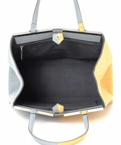 FENDI Two-Tone Leather 3 Jours Handbag (Authentic Pre-Owned) Women Shoulder Bags -Fendi Sales Store 1111104880 RLLZ 4