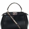FENDI Navy Leather Peekaboo Selleria Bag (Authentic Pre-Owned) Women Shoulder Bags -Fendi Sales Store 1111124258 RLLZ 1