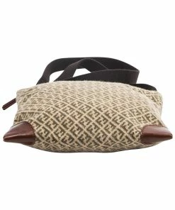 FENDI Beige Zucchino Wool Crossbody (Authentic Pre-Owned) Women Crossbody Bags -Fendi Sales Store 1111172114 RLLZ 3
