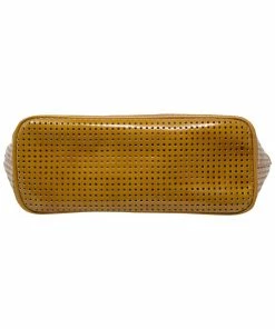 FENDI Limited Edition Orange Patent Leather Perforated Pochette (Authentic Pre-Owned) Women Shoulder Bags -Fendi Sales Store 1111181587 RLLZ 2