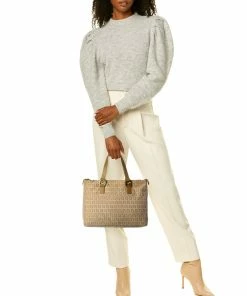 FENDI Beige Zucchino-Print Canvas Bag (Authentic Pre-Owned) Women Shoulder Bags 12 FENDI Beige Zucchino-Print Canvas Bag (Authentic Pre-Owned) Women Shoulder Bags -Fendi Sales Store 1111243494 RLLZ 5