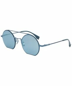 FENDI Unisex Eyeline FF0291 PJP 3J 48 Round 48mm Sunglasses Women Sunglasses & Eyewear