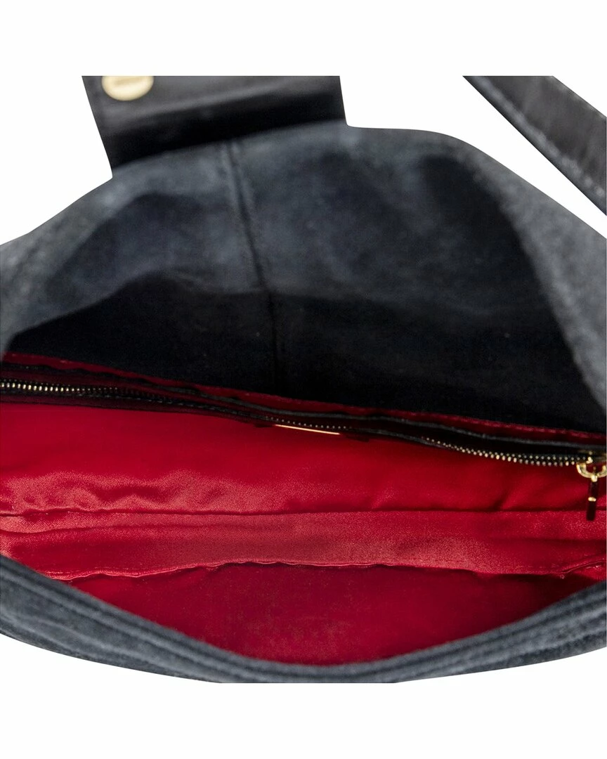 FENDI Black Suede Baguette (Authentic Pre-Owned) Women Shoulder Bags 6 FENDI Black Suede Baguette (Authentic Pre-Owned) Women Shoulder Bags - Image 4