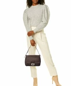 FENDI Brown Grained Leather Selleria Mama Baguette (Authentic Pre-Owned) Women Shoulder Bags -Fendi Sales Store 1111256385 RLLZ 5