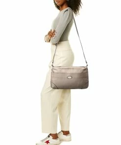 FENDI Neutral Grained Leather Selleria Shoulder Bag (Authentic Pre-Owned) Women Shoulder Bags -Fendi Sales Store 1111256387 RLLZ 5