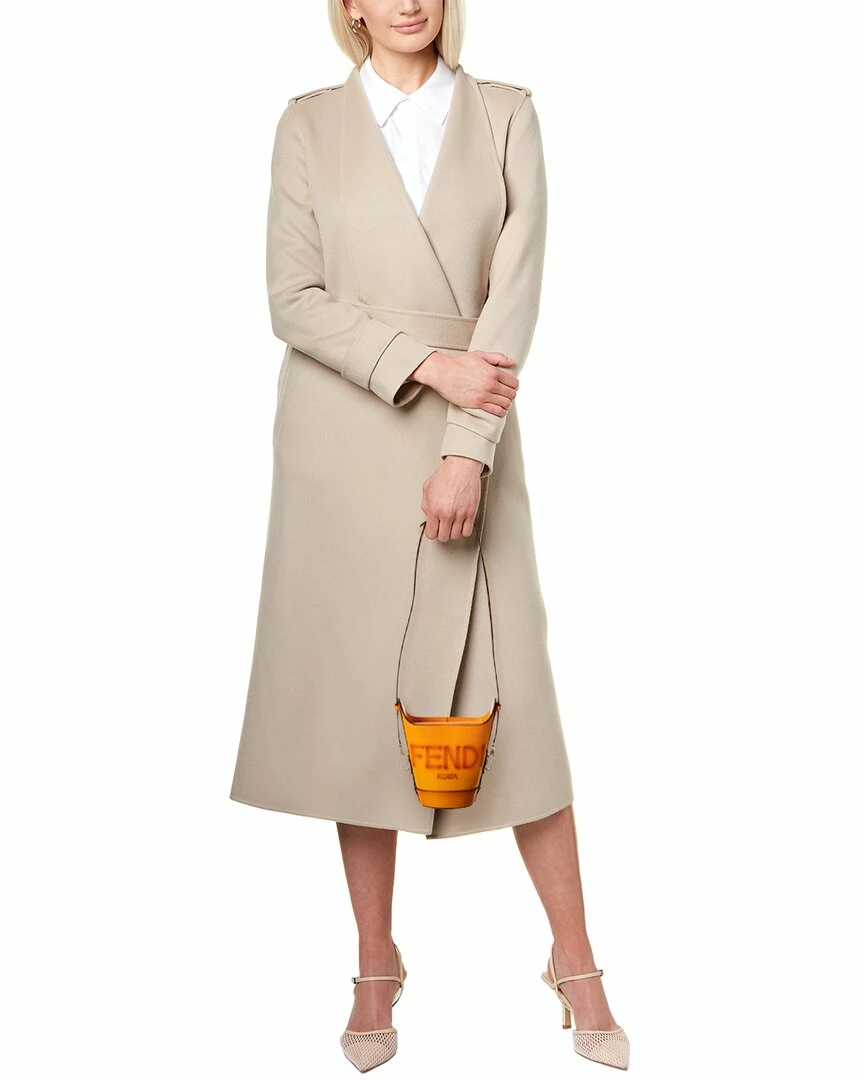 FENDI Logo Leather Bucket Bag Women Bucket Bags 4 FENDI Logo Leather Bucket Bag Women Bucket Bags - Image 3