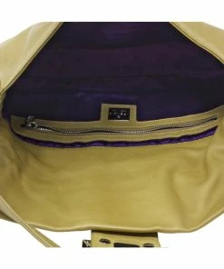 FENDI Tan Lambskin Leather Baguette (Authentic Pre-Owned) Women Shoulder Bags -Fendi Sales Store 1111274649 RLLZ 4