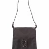 FENDI Black Nylon Flap Shoulder Bag (Authentic Pre-Owned) Women Shoulder Bags -Fendi Sales Store 1111303053 RLLZ 1