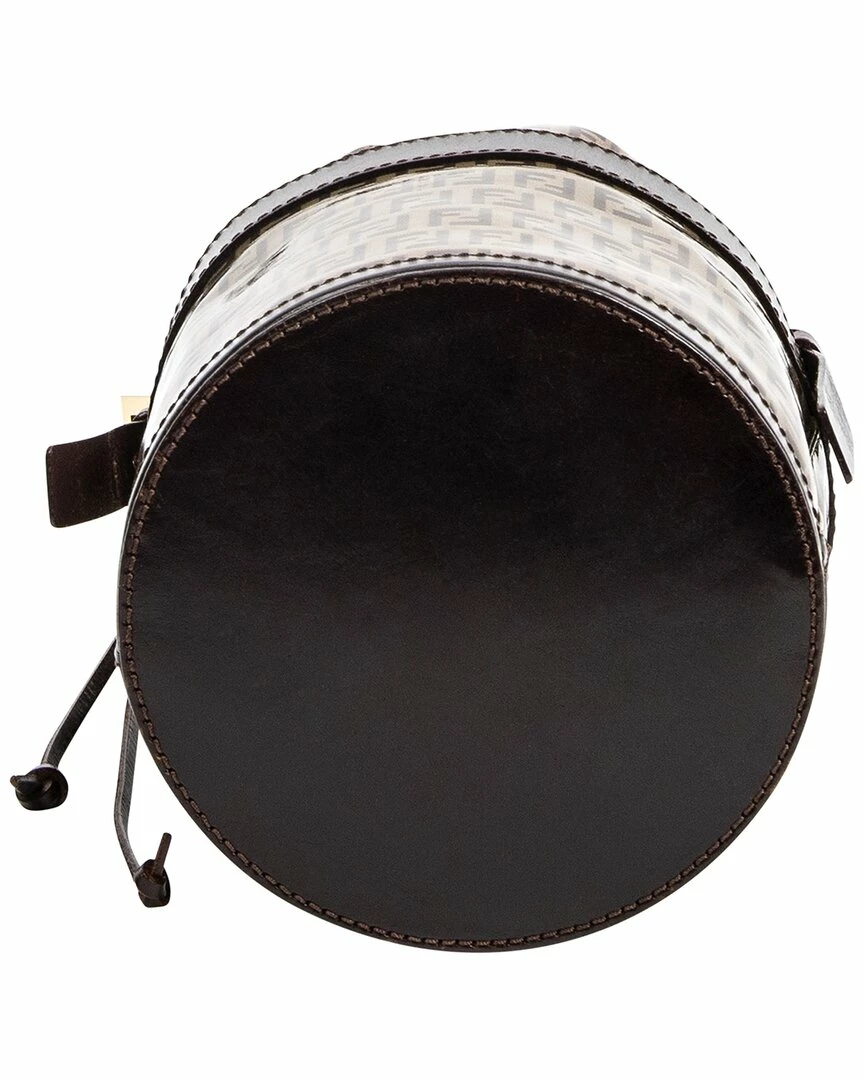 FENDI Brown Zucchino-Print Coated Canvas Bucket Bag (Authentic Pre-Owned) Women Bucket Bags 5 FENDI Brown Zucchino-Print Coated Canvas Bucket Bag (Authentic Pre-Owned) Women Bucket Bags - Image 3