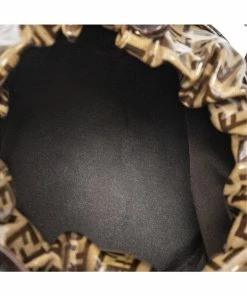 FENDI Brown Zucchino-Print Coated Canvas Bucket Bag (Authentic Pre-Owned) Women Bucket Bags 9 FENDI Brown Zucchino-Print Coated Canvas Bucket Bag (Authentic Pre-Owned) Women Bucket Bags -Fendi Sales Store 1111308040 RLLZ 4