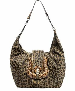 FENDI Limited Edition Beige Canvas Hobo Bag (Authentic Pre-Owned) Women Shoulder Bags