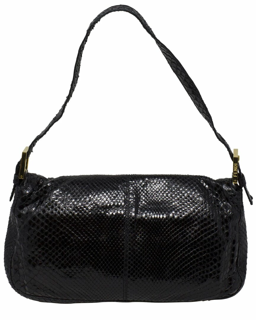 FENDI Limited Edition Black Snakeskin Baguette (Authentic Pre-Owned) Women Shoulder Bags 4 FENDI Limited Edition Black Snakeskin Baguette (Authentic Pre-Owned) Women Shoulder Bags - Image 2