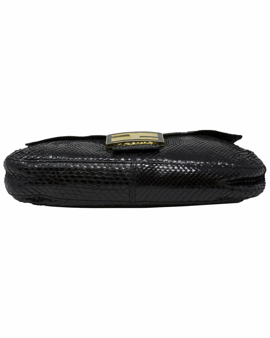 FENDI Limited Edition Black Snakeskin Baguette (Authentic Pre-Owned) Women Shoulder Bags 5 FENDI Limited Edition Black Snakeskin Baguette (Authentic Pre-Owned) Women Shoulder Bags - Image 3