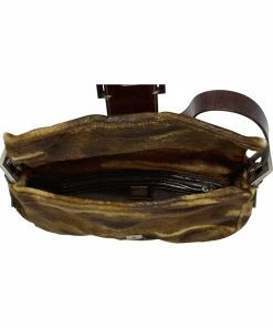 FENDI Limited Edition Brown Pony Hair Baguette (Authentic Pre-Owned) Women Shoulder Bags -Fendi Sales Store 1111335884 RLLZ 4