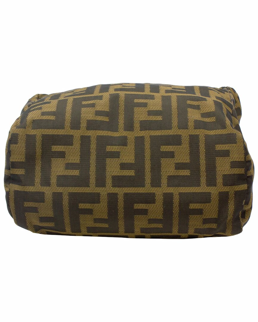 FENDI Brown Nylon Mini Top Handle Bag (Authentic Pre-Owned) Women Shoulder Bags 5 FENDI Brown Nylon Mini Top Handle Bag (Authentic Pre-Owned) Women Shoulder Bags - Image 3