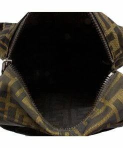 FENDI Brown Nylon Mini Top Handle Bag (Authentic Pre-Owned) Women Shoulder Bags 11 FENDI Brown Nylon Mini Top Handle Bag (Authentic Pre-Owned) Women Shoulder Bags -Fendi Sales Store 1111371893 RLLZ 4