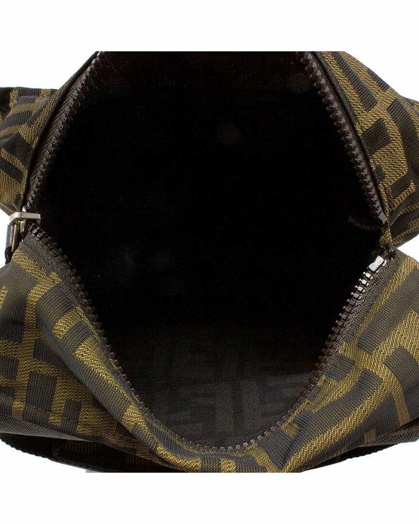 FENDI Brown Nylon Mini Top Handle Bag (Authentic Pre-Owned) Women Shoulder Bags 6 FENDI Brown Nylon Mini Top Handle Bag (Authentic Pre-Owned) Women Shoulder Bags - Image 4