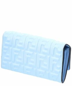 FENDI FF Embossed Leather Continental Wallet Women Wallets & Card Cases -Fendi Sales Store 1111379853 RLLZ 2