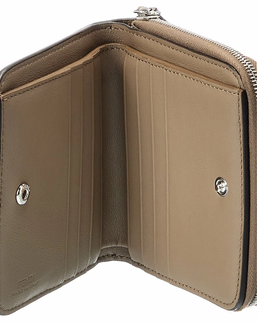FENDI Leather Zip Around Wallet Women Wallets & Card Cases 6 FENDI Leather Zip Around Wallet Women Wallets & Card Cases - Image 4