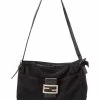 FENDI Black Canvas Mamma Baguette (Authentic Pre-Owned) Women Shoulder Bags -Fendi Sales Store 1111382956 RLLZ 1