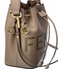 FENDI Mon Tresor Mini Leather Bucket Bag Women Bucket Bags -Fendi Sales Store 1111439021 RLLZ 3