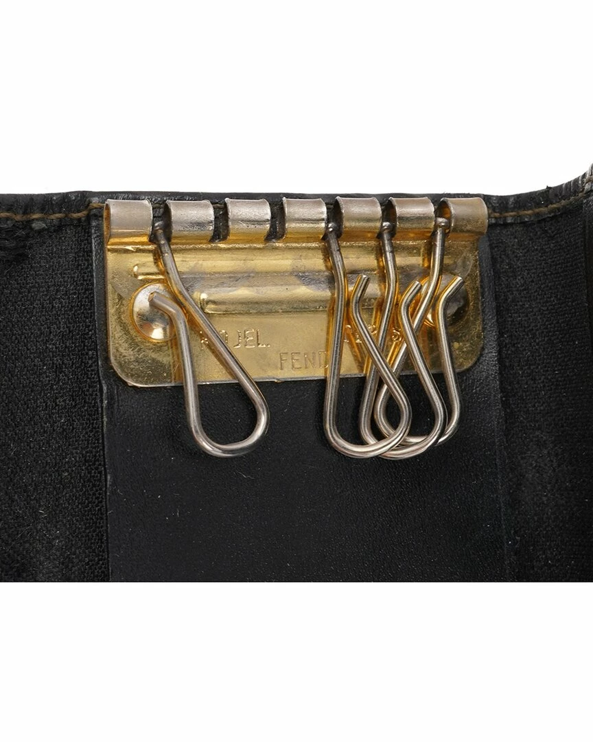 FENDI Brown Coated Canvas Pequin Key Holder (Authentic Pre-Owned) Women Wallets & Card Cases 8 FENDI Brown Coated Canvas Pequin Key Holder (Authentic Pre-Owned) Women Wallets & Card Cases - Image 6