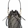 FENDI Mon Tresor Mini FF Tapestry & Leather Bucket Bag Women Bucket Bags 1 FENDI Mon Tresor Mini FF Tapestry & Leather Bucket Bag Women Bucket Bags -Fendi Sales Store 1111475171 RLLZ 1