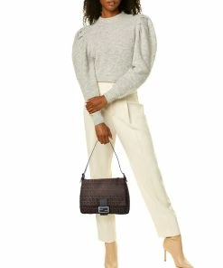 FENDI Brown Zucchino-Print Canvas Mamma Baguette (Authentic Pre-Owned) Women Shoulder Bags -Fendi Sales Store 1111481771 RLLZ 5