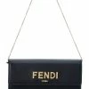 FENDI FF Leather Continental Wallet On Chain Women Wallets & Card Cases -Fendi Sales Store 1111497814 RLLZ 1