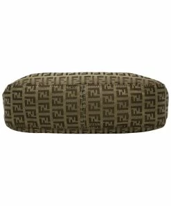 FENDI Beige Zucchino-Print Canvas Shoulder Hobo Bag (Authentic Pre-Owned) Women Shoulder Bags -Fendi Sales Store 1111538832 RLLZ 3