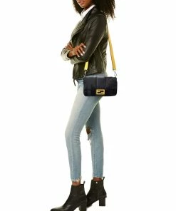 FENDI Black Pequin Canvas Baguette Belt Bag (Authentic Pre-Owned) Women Belt Bags -Fendi Sales Store 1111850769 RLLZ 5