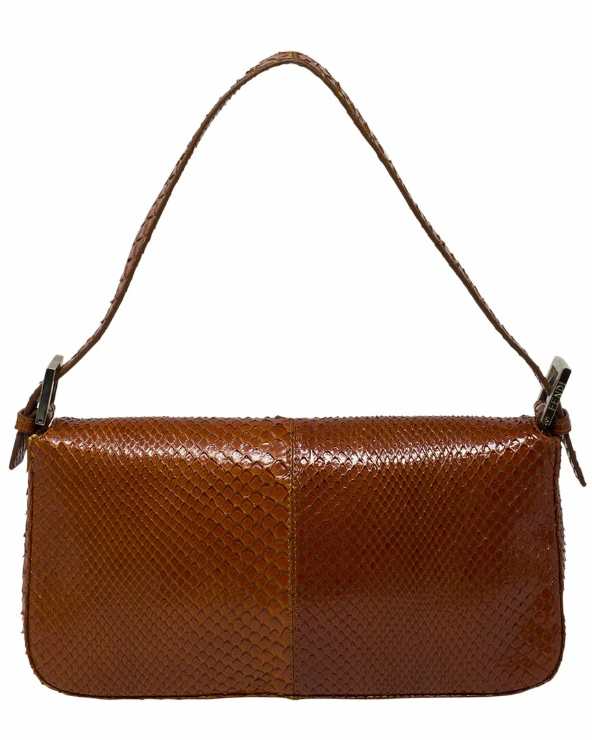 FENDI Limited Edition Vermillion Snakeskin Baguette (Authentic Pre-Owned) Women Shoulder Bags 4 FENDI Limited Edition Vermillion Snakeskin Baguette (Authentic Pre-Owned) Women Shoulder Bags - Image 2