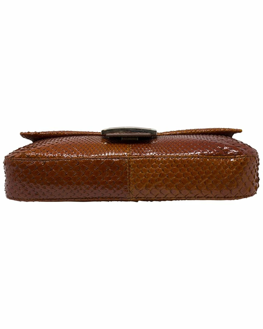 FENDI Limited Edition Vermillion Snakeskin Baguette (Authentic Pre-Owned) Women Shoulder Bags 5 FENDI Limited Edition Vermillion Snakeskin Baguette (Authentic Pre-Owned) Women Shoulder Bags - Image 3