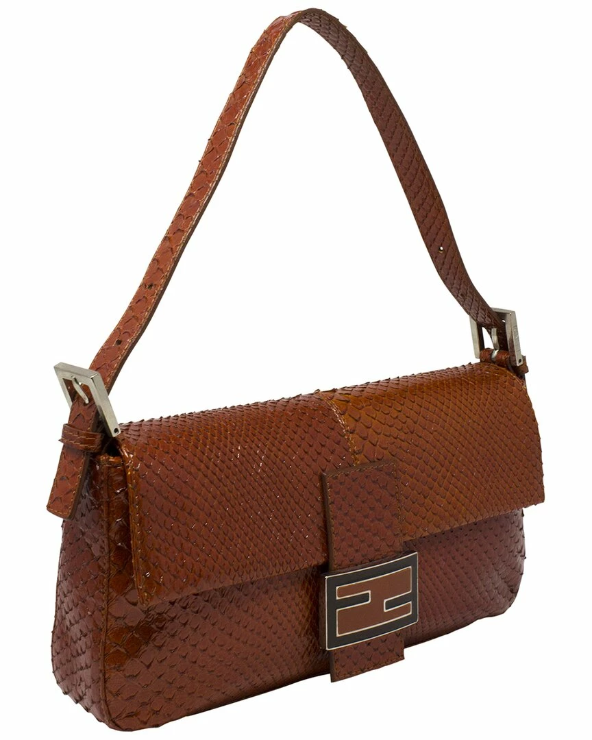 FENDI Limited Edition Vermillion Snakeskin Baguette (Authentic Pre-Owned) Women Shoulder Bags 7 FENDI Limited Edition Vermillion Snakeskin Baguette (Authentic Pre-Owned) Women Shoulder Bags - Image 5