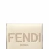 FENDI Logo Leather Coin Purse Women Wallets & Card Cases