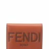 FENDI Logo Leather Coin Purse Women Wallets & Card Cases