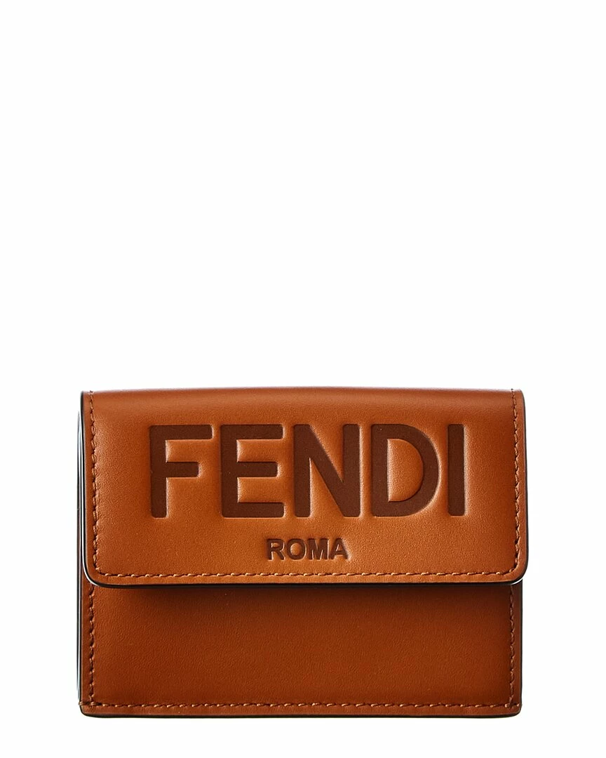 FENDI Micro Trifold Leather French Wallet Women Wallets & Card Cases 3 FENDI Micro Trifold Leather French Wallet Women Wallets & Card Cases