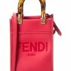 FENDI Sunshine Mini Leather Tote Women Shoulder Bags -Fendi Sales Store 1160071729 RLLZ 1