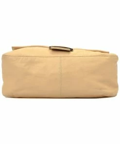 FENDI Beige Leather Mamma Baguette (Authentic Pre-Owned) Women Shoulder Bags -Fendi Sales Store 1160129595 RLLZ 3
