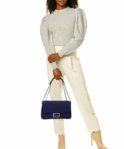 FENDI Baguette Midi Large FF Tech Mesh Shoulder Bag Women Shoulder Bags -Fendi Sales Store 1160198864 RLLZ 4