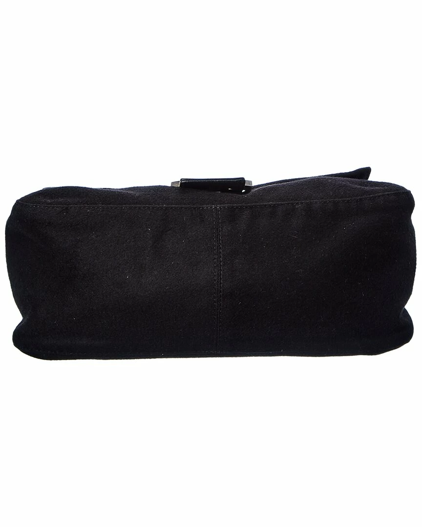 FENDI Black Zucca-Print Leather Mamma Baguette (Authentic Pre-Owned) Women Shoulder Bags 5 FENDI Black Zucca-Print Leather Mamma Baguette (Authentic Pre-Owned) Women Shoulder Bags - Image 3