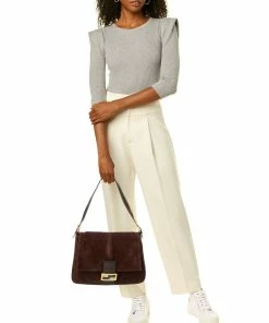 FENDI Dark Brown Zucca-Print Leather Mamma Tote (Authentic Pre-Owned) Women Shoulder Bags -Fendi Sales Store 1160382949 RLLZ 5