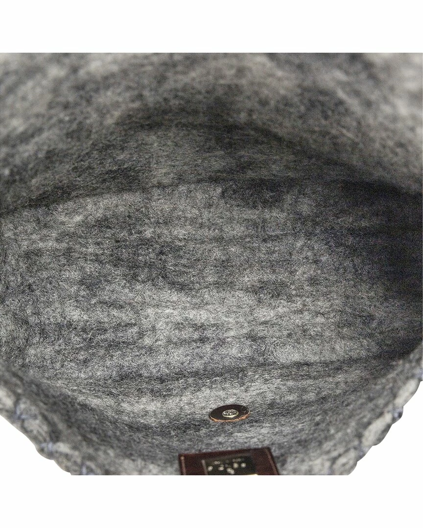 FENDI Limited Edition Grey Wool Mama Baguette (Authentic Pre-Owned) Women Shoulder Bags 6 FENDI Limited Edition Grey Wool Mama Baguette (Authentic Pre-Owned) Women Shoulder Bags - Image 4