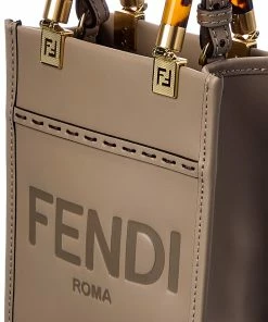 FENDI Sunshine Mini Leather Tote Women Shoulder Bags 9 FENDI Sunshine Mini Leather Tote Women Shoulder Bags -Fendi Sales Store 1160506397 RLLZ 3