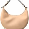 FENDI Fendigraphy Small Leather Hobo Bag Women Shoulder Bags
