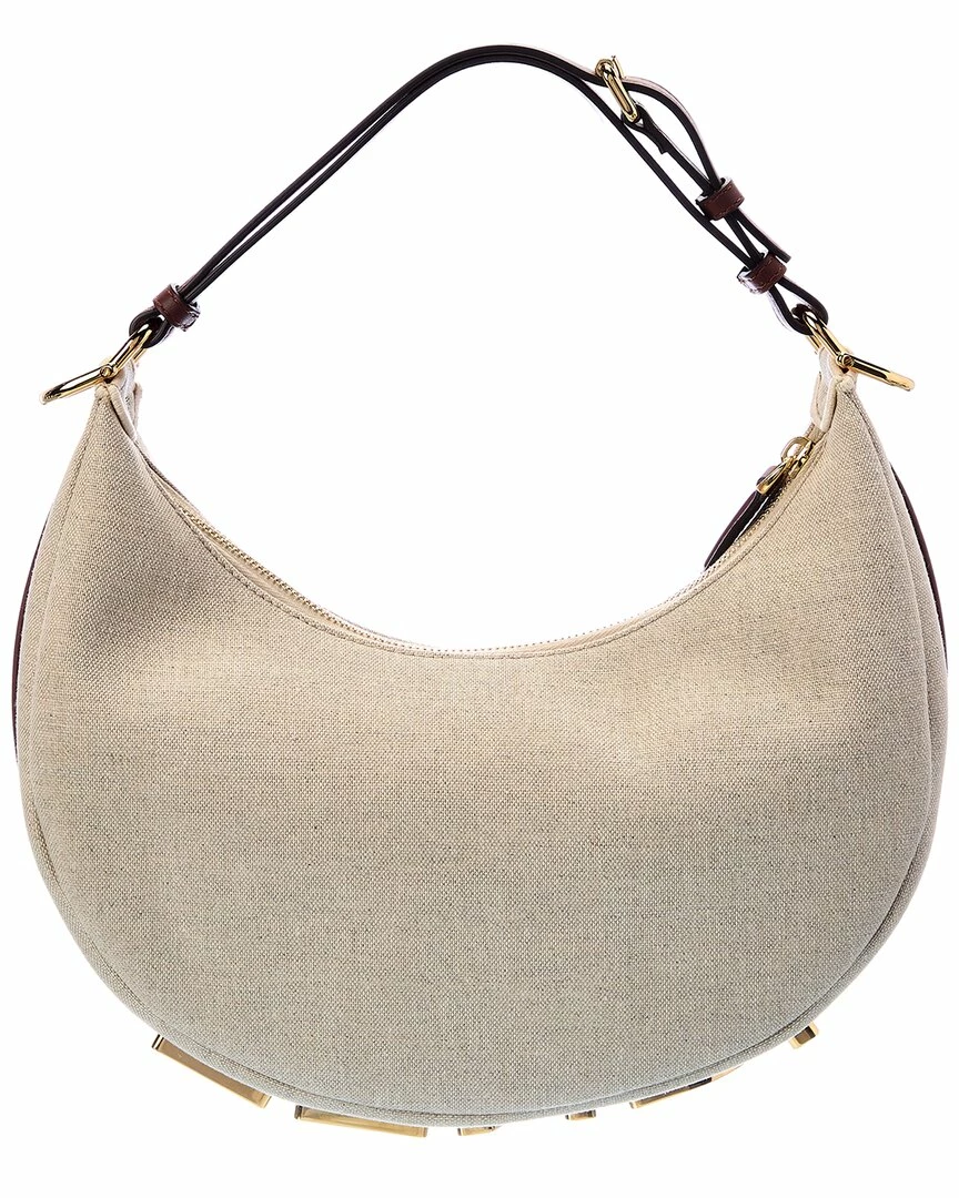 FENDI Fendigraphy Small Canvas & Leather Hobo Bag Women Shoulder Bags 4 FENDI Fendigraphy Small Canvas & Leather Hobo Bag Women Shoulder Bags - Image 2